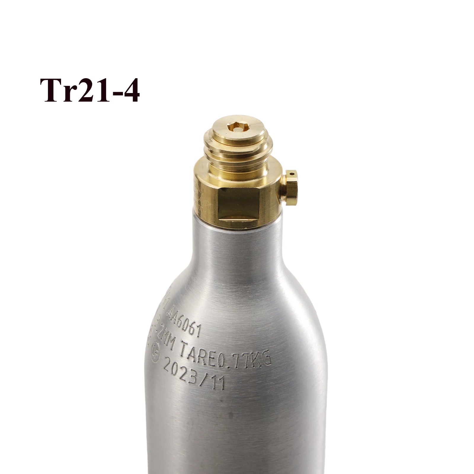 0.6L CO2 Cylinder Aluminum TR21-4 Valve &ndash; High Pressure