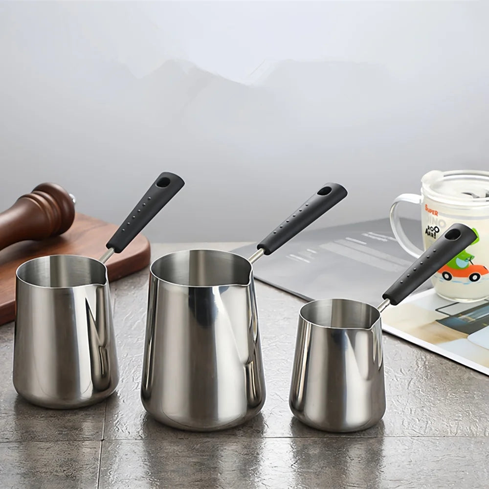 WUWANLI Coffee Milk Frothing Pitcher &ndash; Double-Sided Scale for Perfect Latte Art