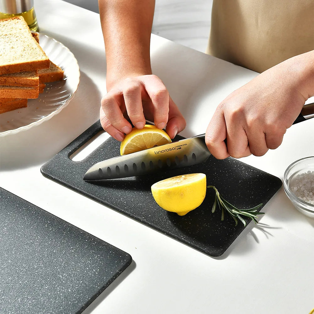 Imitation Stone Grain Plastic Chopping Board &ndash; Durable and Non-Toxic Design