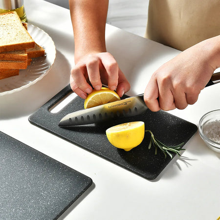 Imitation Stone Grain Plastic Chopping Board &ndash; Durable and Non-Toxic Design