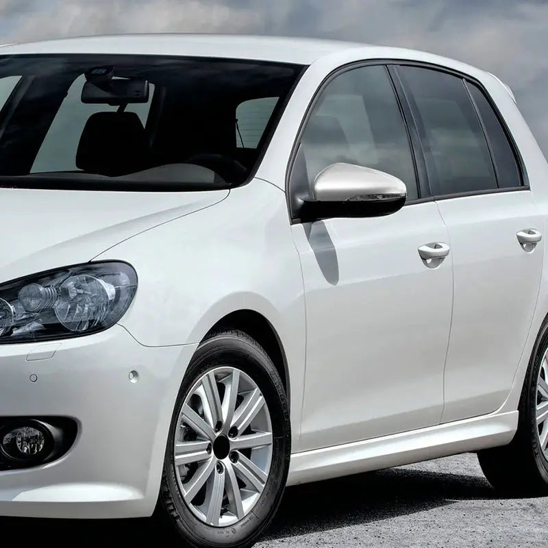 Silver Rearview Mirror Covers for VW Golf MK6 GTI Touran 2008-2012 by InterCyprus Trading Ltd