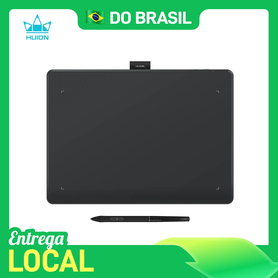 Bluetooth Huion Inspiroy Frego L610 Grafik Tablet Slim PW550S Kalem ile