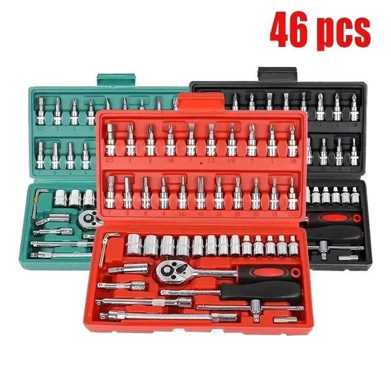 Car Repair Tool Kit 46/53 Piece Set &ndash; Durable Auto Tools