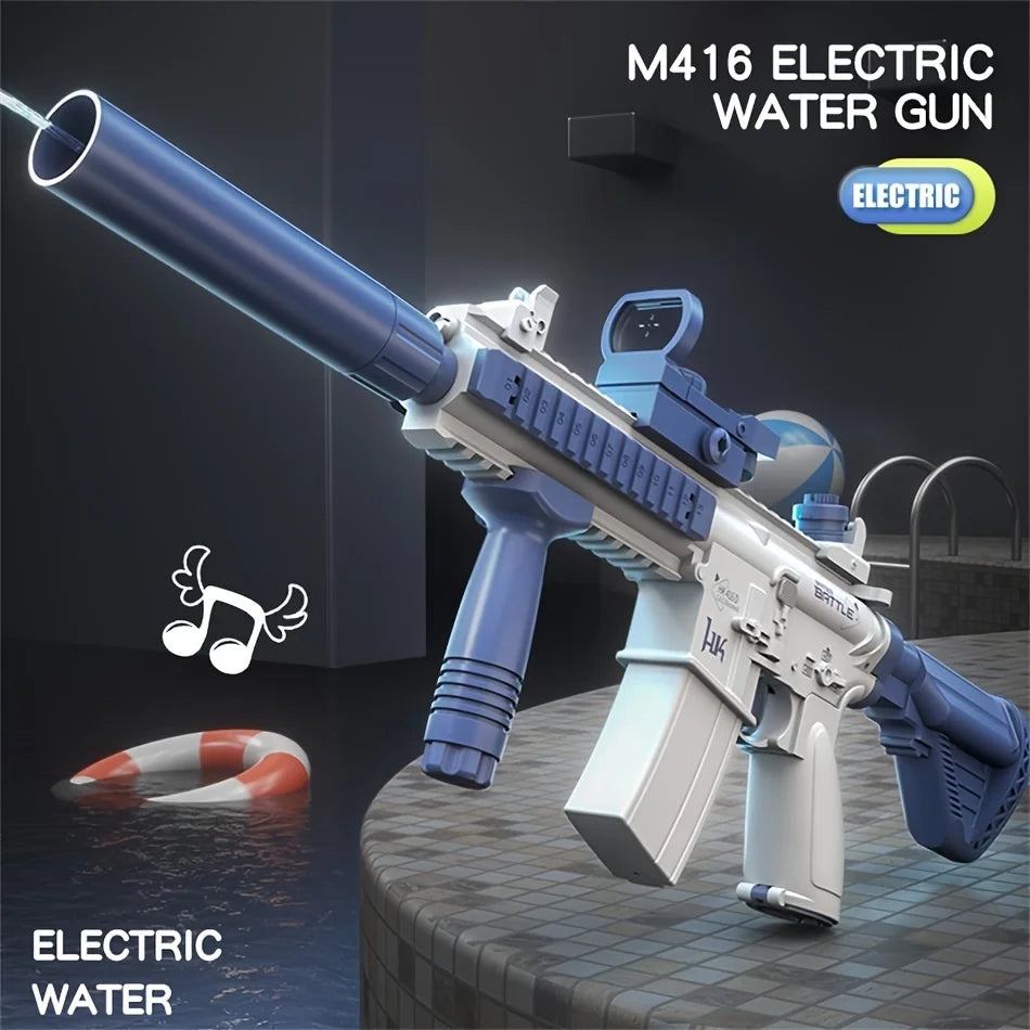 Automatic Electric Water Gun Toy, Large-Capacity for Outdoor Beach Fun