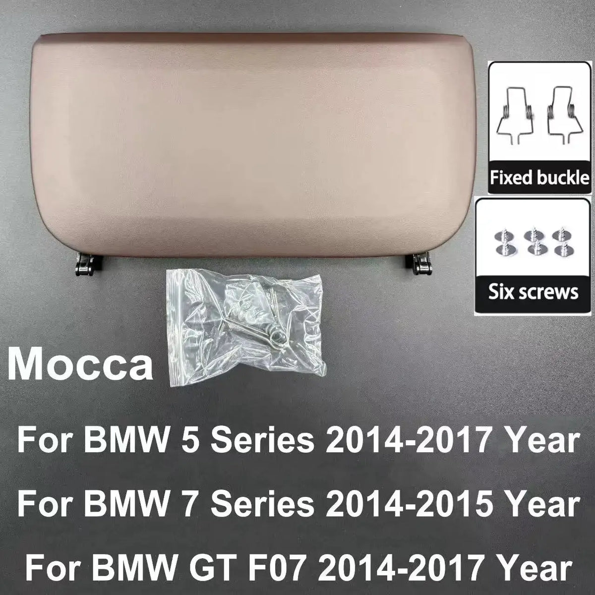 For BMW 5 7 GT Series 2009-2017 F10 F11 F01 F02 F07 Car Seat Back Panel Leather Backrest Storage Pocket Cover by InterCyprus Trading Ltd