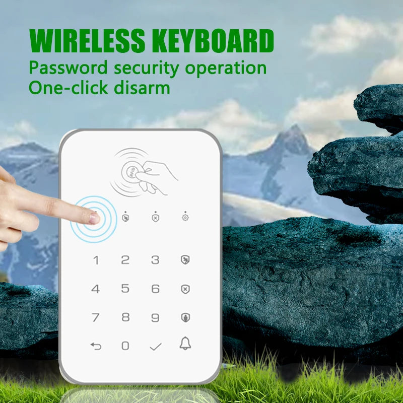 K10 Wireless Touch Keyboard Lock &ndash; RFID Passcode Arm Disarm Default Title