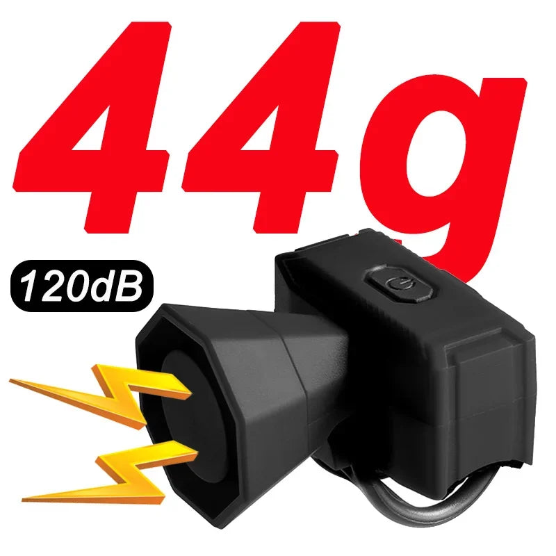 Fietsbel Alarm 120dB Waterdicht met USB Type C Opladen