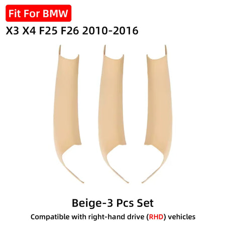 For BMW X3 X4 F25 F26 2010 2011 2012 2013 2014 2015 2016 LHD RHD Car Interior Door Handle Panel Pull Cover Black Beige Carbon by InterCyprus Trading Ltd