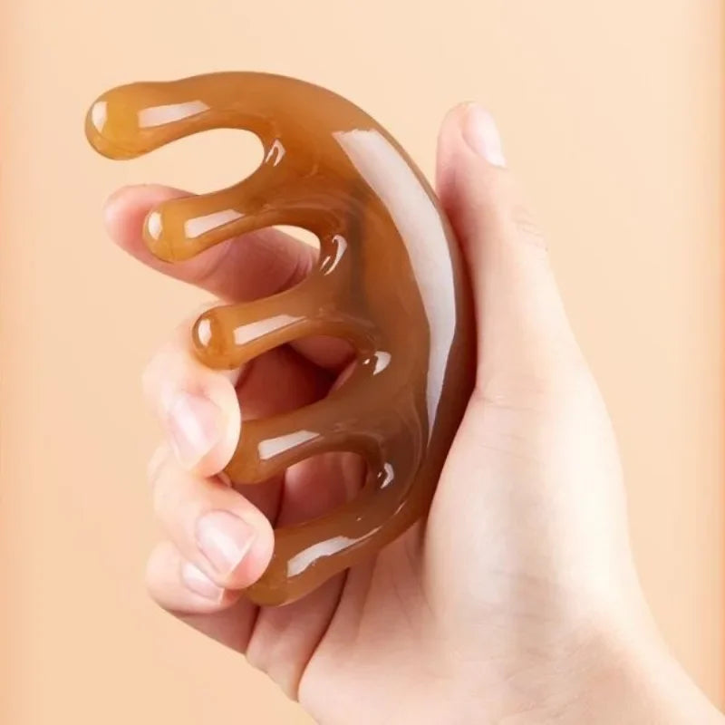 Five Teeth Meridian Massage Resin Acupoint Therapy Comb