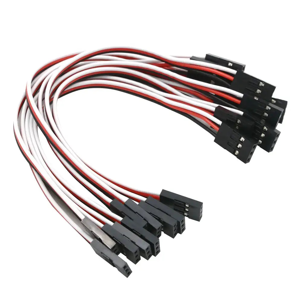 10pcs 100mm 150MM 200MM 300MM 500MM Servo Extension Cord Male to Male for JR Plug Servo Extension Lead Wire Cable 10cm by InterCyprus Trading Ltd