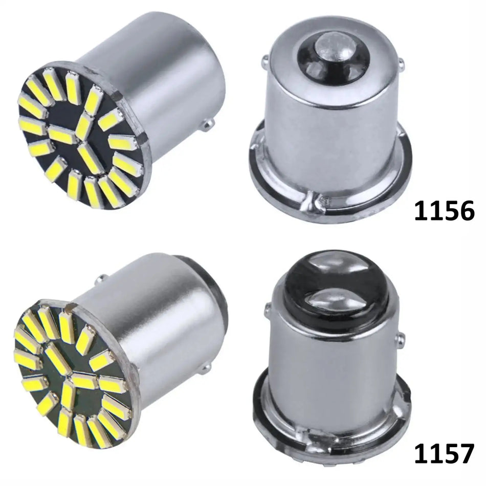 Bevinsee LED Blinklys 18SMD 6000K 1156 1157 Bay15D