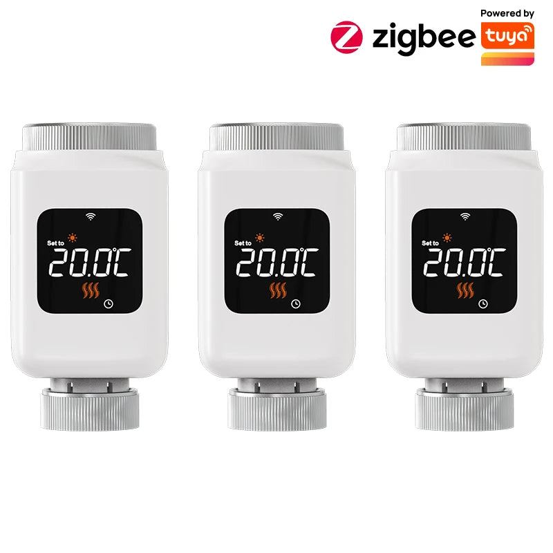 EZAIOT ZigBee Thermostat Radiator Actuator - Smart TRV 3PCS-Zigbee