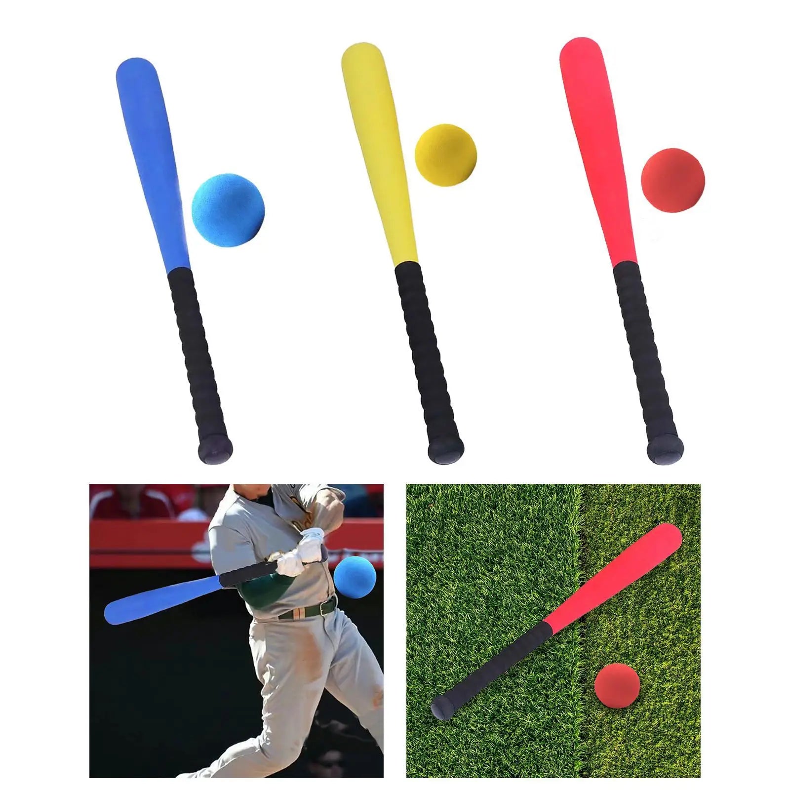 Kids Foam Baseball Bat And Ball 21 Inch Set &ndash; Safe Play