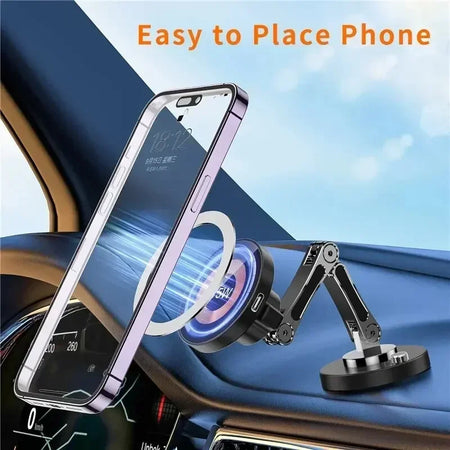Magnetic Wireless Car Charger for iPhone &ndash; 360 Rotation