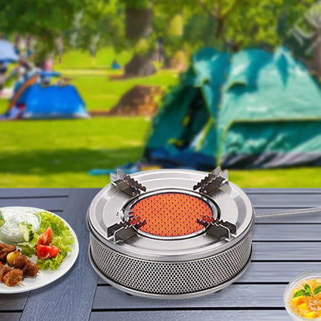 Portable Camping Gas Stove &ndash; Lightweight Windproof Design