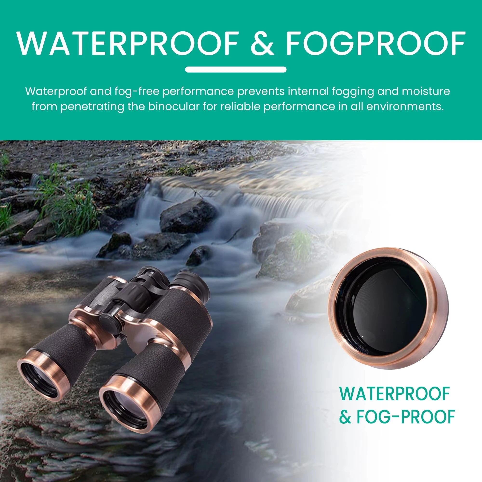 10x50 HD Binoculars for Adults Waterproof &ndash; BAK4 Prism