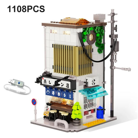 Cada Sushi House Bricks Set LED &ndash; Mini City Street Set Without original box 1