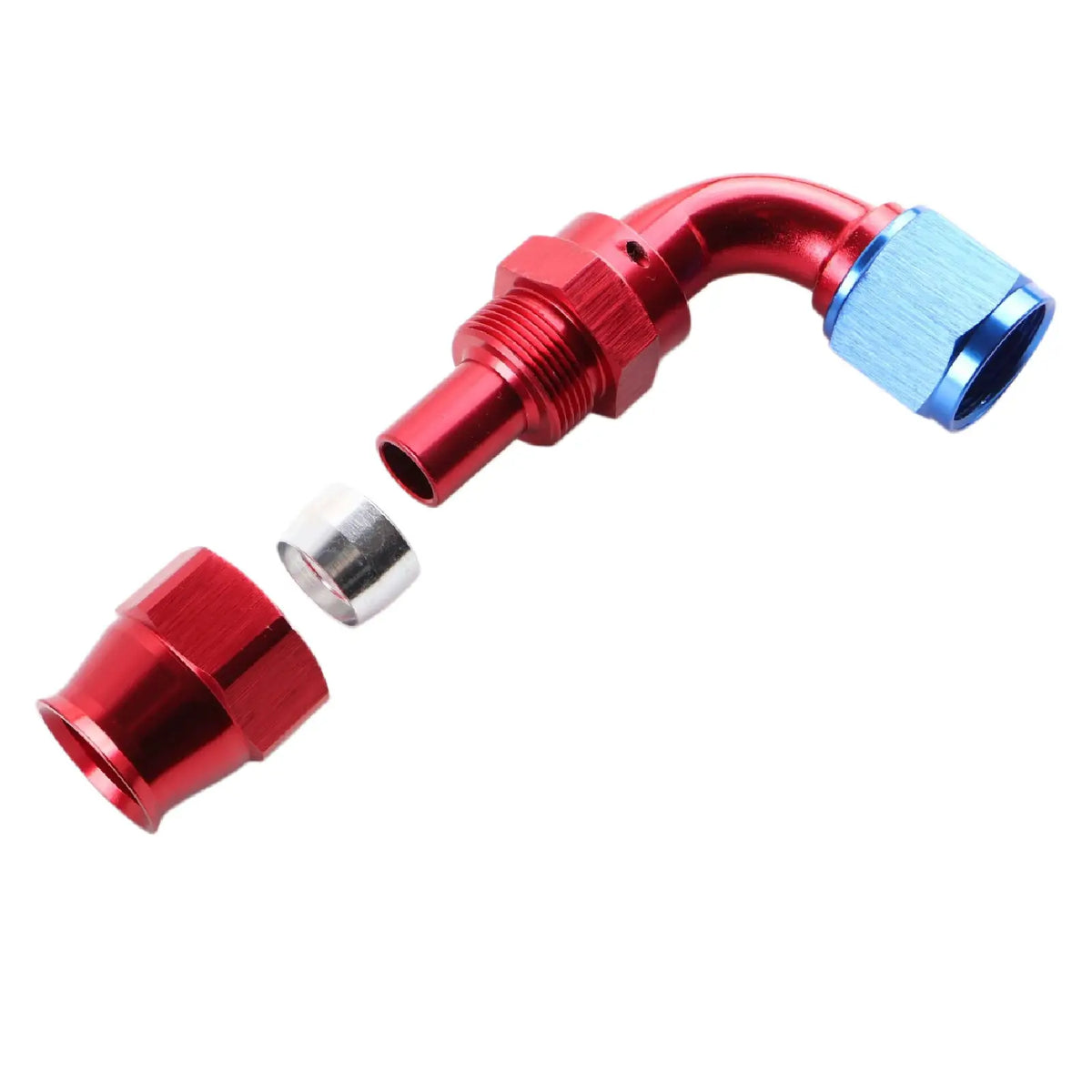 PIKBUK AN4 6 8 10 PTFE Fuel Oil Hose End Fitting 0/45/90/180 Degree Swivel Hose End Adapter Kit by InterCyprus Trading Ltd