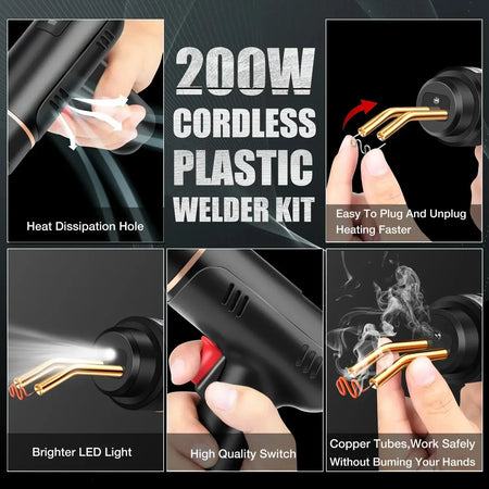 200W Hot Stapler Plastic Welder &ndash; Robust Bumper Repair Kit