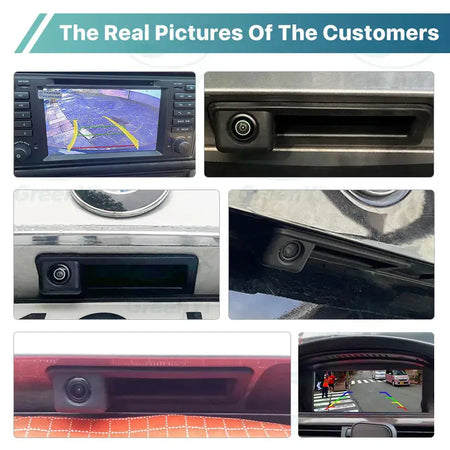 Vehicle AHD 1080P Dynamic Trajectory Car Reverse Backup Trunk Handle Camera For BMW 3 Series 5 Series X5 X6 E60 E70 E82 E90 by InterCyprus Trading Ltd