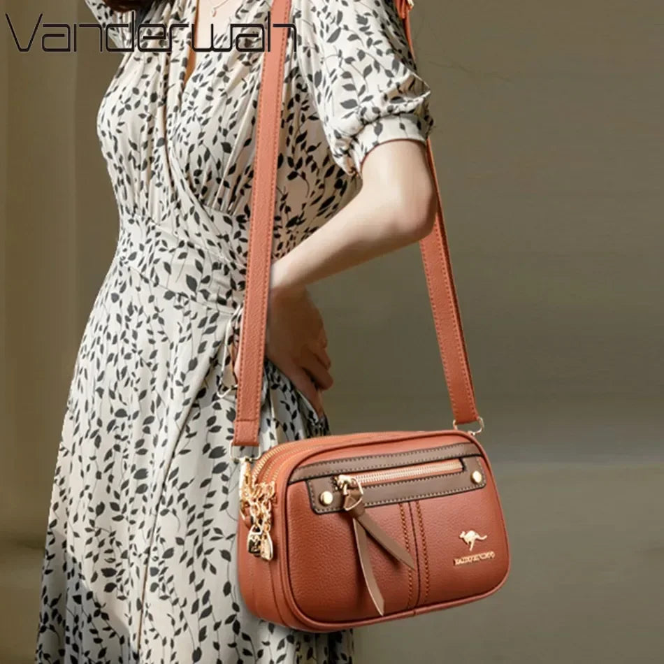 Genuine Leather Purses And Handbags For Women, Luxury Shoulder Crossbody Tote Bag