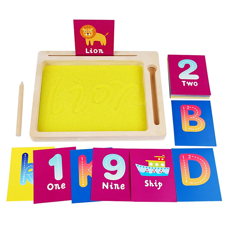 Wooden Montessori Sand Tray &ndash; Develops Early Writing Skills