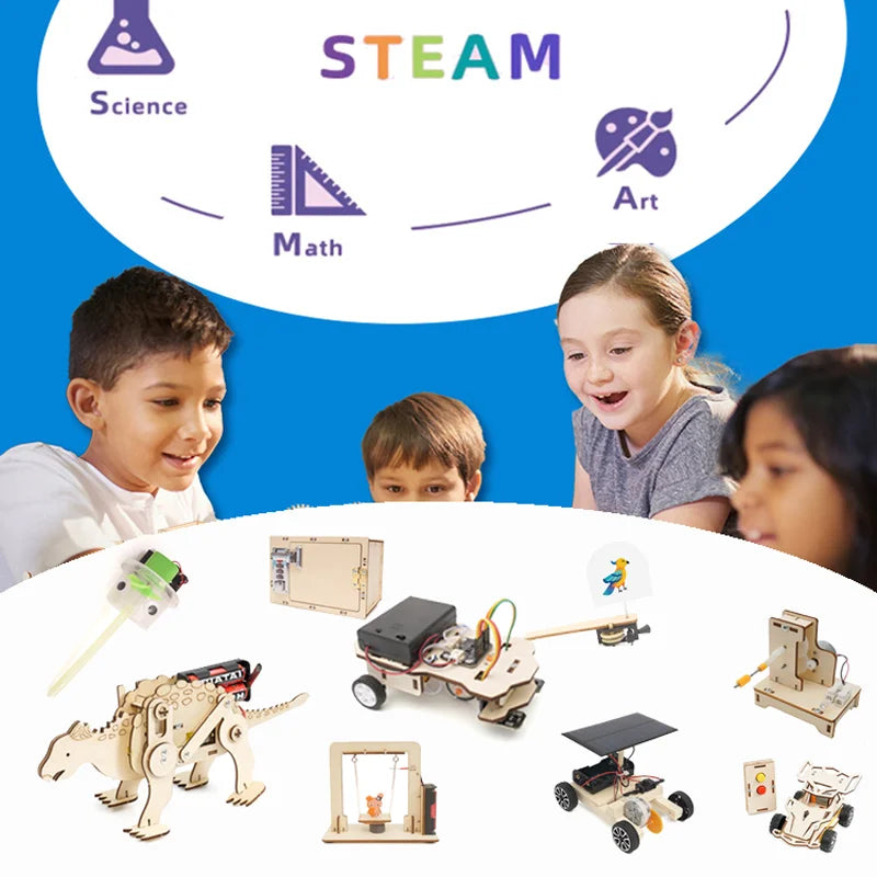 Παιχνίδι Επιστήμης DIY Τηλεκατευθυνόμενο Αυτοκίνητο Μοντέλο Τανκ για Παιδιά Σχολείου