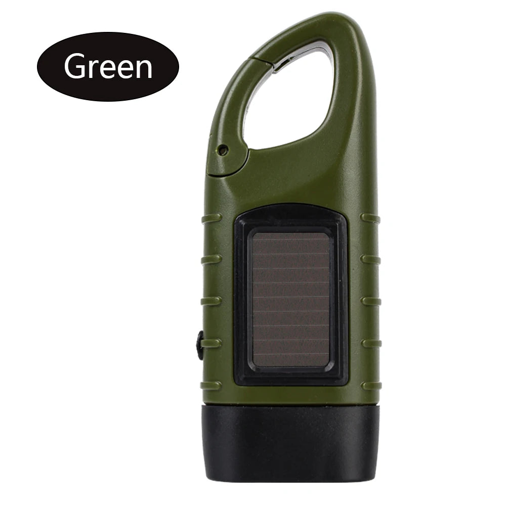 Hand Crank Solar LED Flashlight Lantern for Outdoor Adventures LED Flashlight