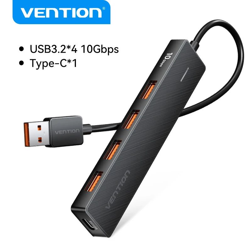 Vention USB 3.2 Gen2 Hub 5-Port USB Hub &ndash; Fast Data Transfer
