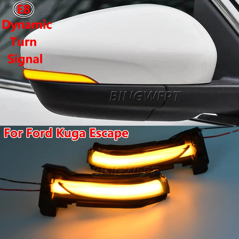 Luz de señal de giro LED dinámica para Ford Kuga Escape 2019-2022