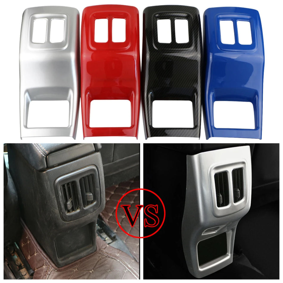 Rear AC Vent Trim for Jeep Compass Interior Upgrade ABS Chrome Finish No Drilling Easy Install