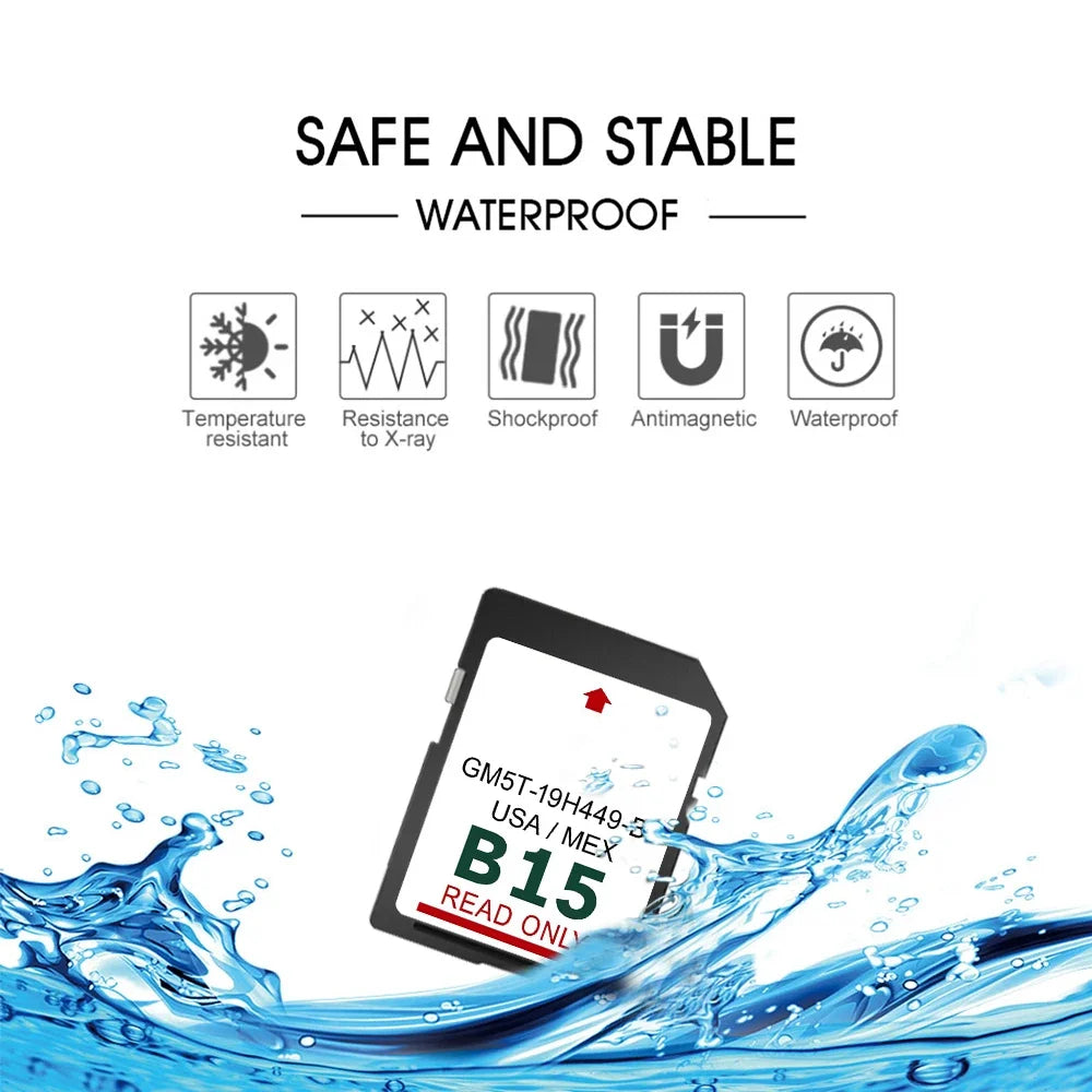 GM5T-19H449-BJ Ford F150 Nav SD Card - USA Mexico Maps