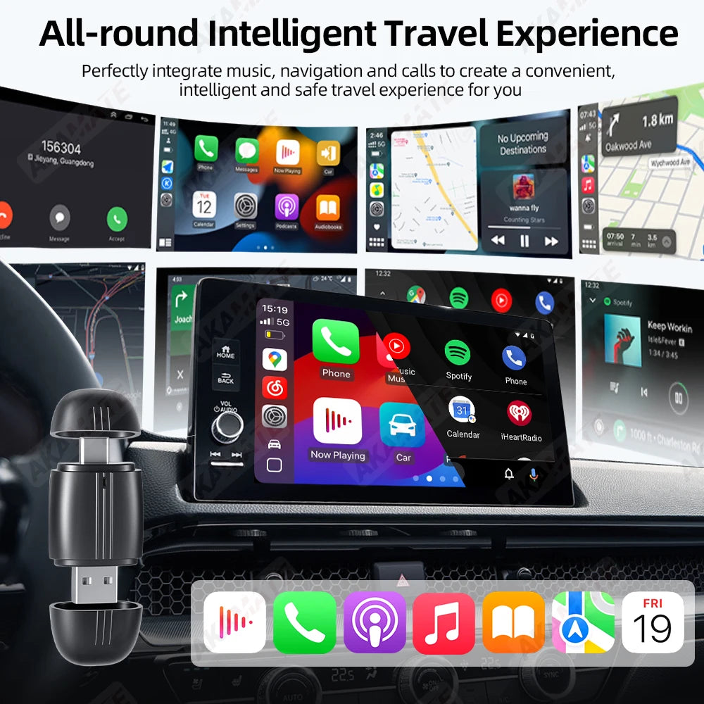 2in1 Wireless CarPlay Dongle &ndash; Wired To Wireless CarPlay