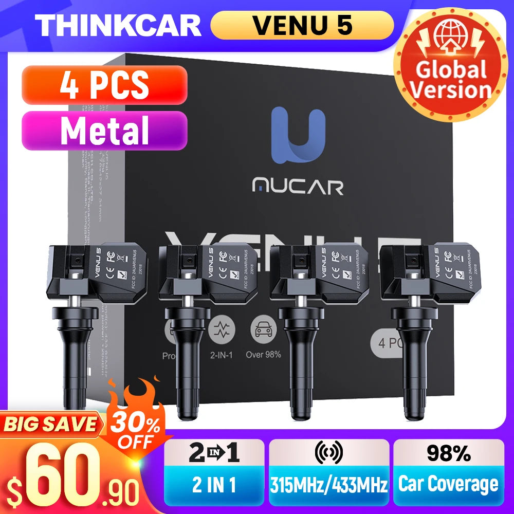 MUCAR VENU 5 Sensor TPMS &ndash; Dual Frequency Technology