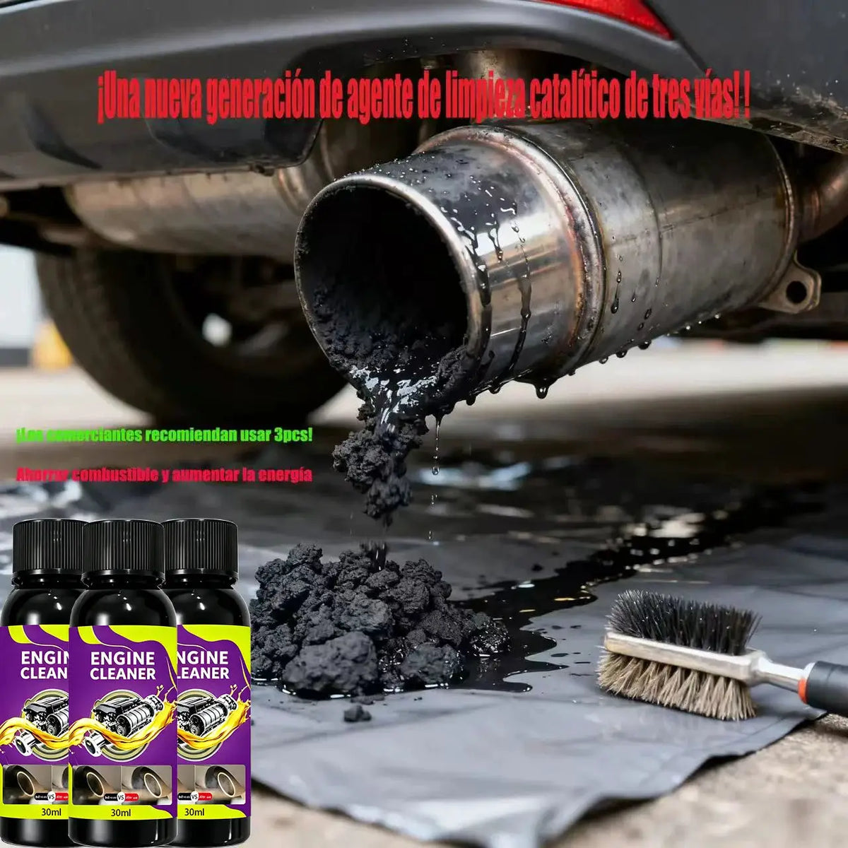 P587-Promotion Car Catalytic Converter Cleaners To Automobile Engine CSV Clean Accelerators Automobile Cleaner Catalysts Easy by InterCyprus Trading Ltd