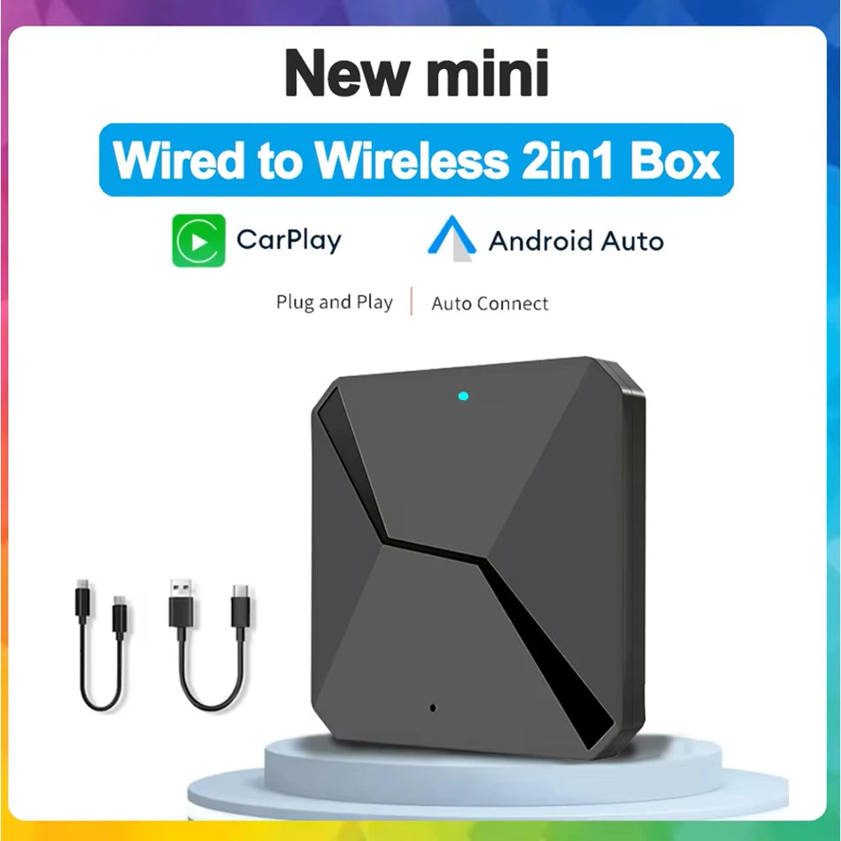 2In1 Wireless CarPlay and Android Auto Dongle for Volvo, VW, Kia, MG