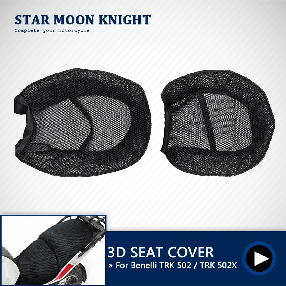 Potah sedadla Benelli TRK 502X proti sklouznutí 3D síťovina prodyšná voděodolná podložka, snadné čištění, univerzální velikost