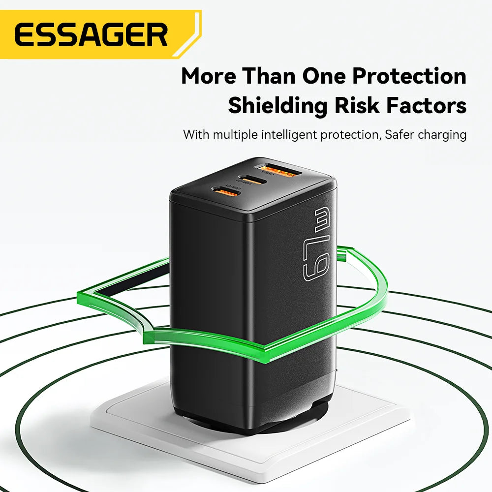 Essager 65W GaN USB C Charger &ndash; Ultra Fast Charging