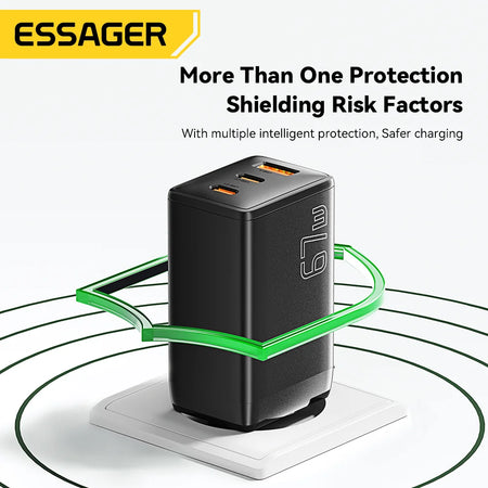 Essager 65W GaN USB C Charger &ndash; Ultra Fast Charging