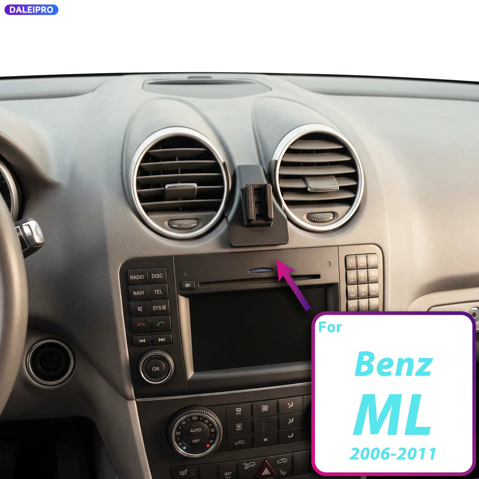 Bezdrátový držák telefonu s 66W nabíjením pro Mercedes-Benz ML 350 550 W164