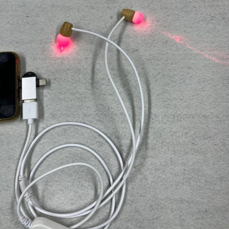 USB öron röd ljusbehandling enhet för tinnitus och öronvård 