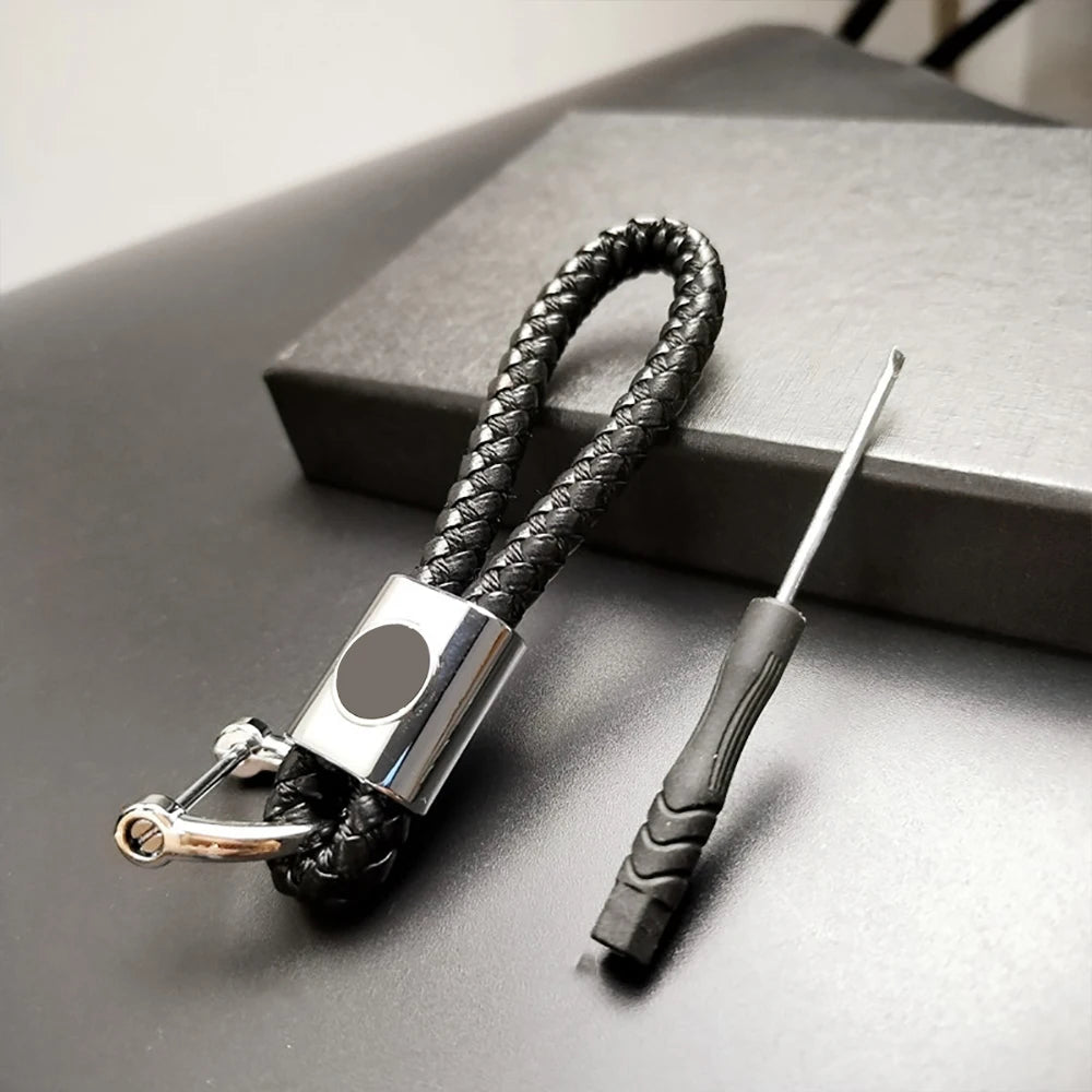 1pcs Metal Key Rings Hand Woven Keychain &ndash; Car Logo Holder