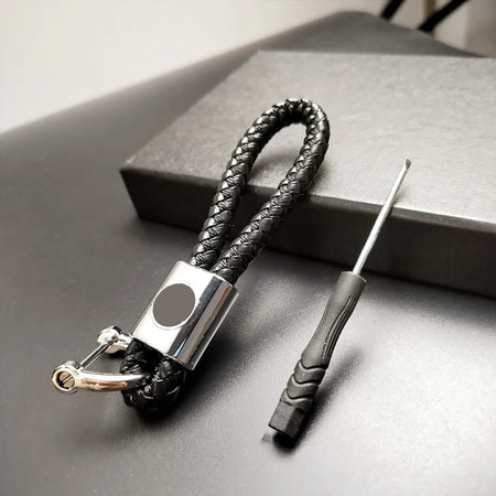 1pcs Metal Key Rings Hand Woven Keychain &ndash; Car Logo Holder