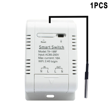 Smart Temp Humidity Wifi Switch 10A &ndash; Alexa And Google Home Temperature Switch