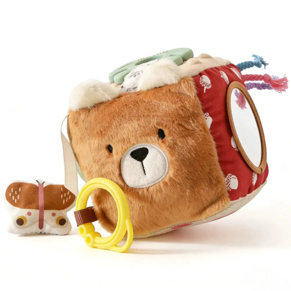 Cotton Magic Tissue Box Montessori Toy Soft Plush Sensory Busy Board With Activities For Babies And Toddlers by InterCyprus Trading Ltd