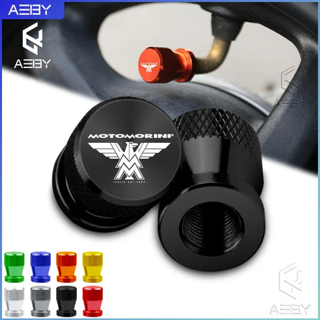 CNC Aluminium Motorcycle Valve Stem Caps - 2PCS Airtight Tyre Covers