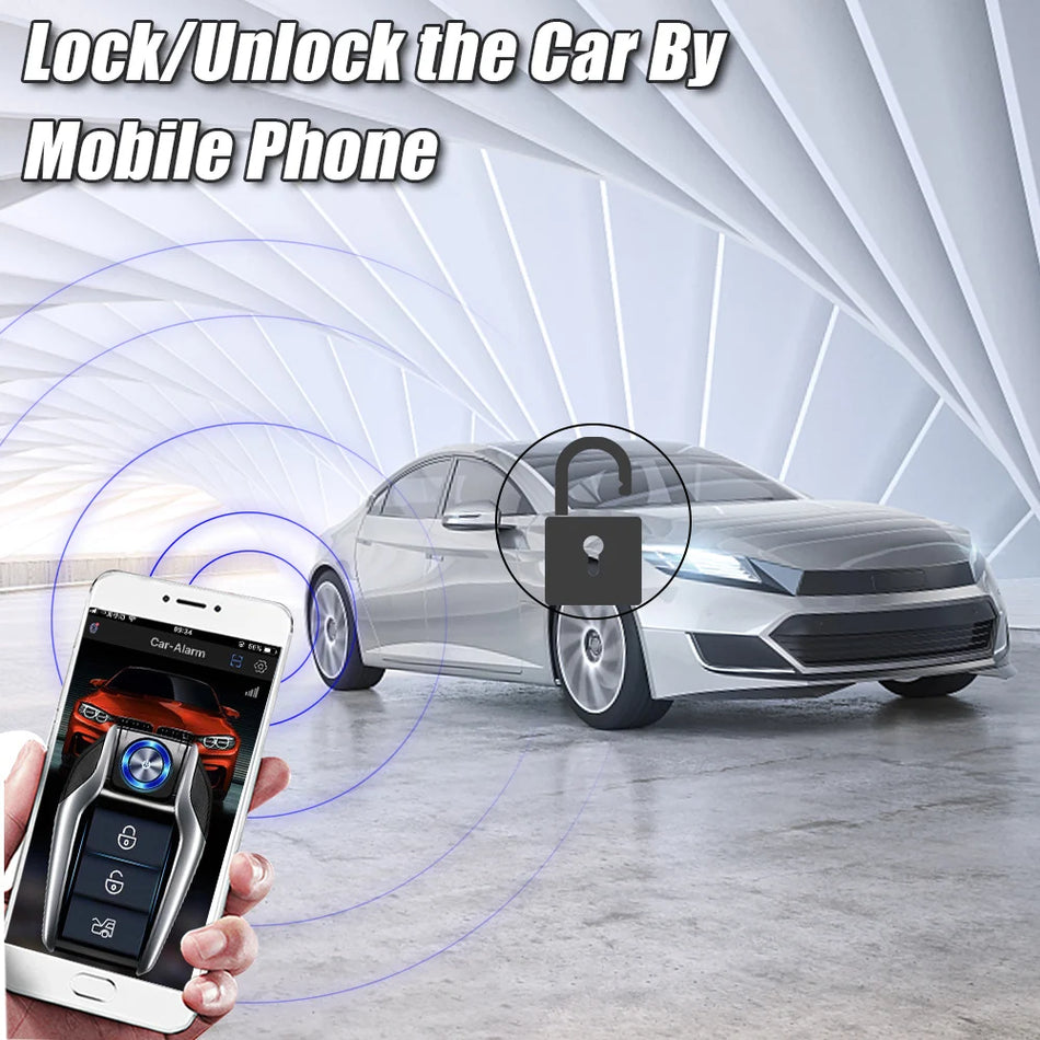 Sistema de Alarma para Automóvil con Arranque por Bluetooth 12V para Toyota, Honda, BMW, Audi