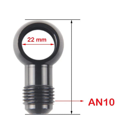Aluminum Brake Banjo Fitting With AN3 AN4 AN6 AN8 AN10 Adapter Bolt by InterCyprus Trading Ltd