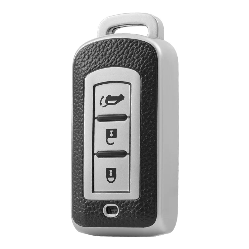 Avaintasku Mitsubishi Outlanderille pehmeällä TPU-nahkasuojalla punaisena tai sinisenä