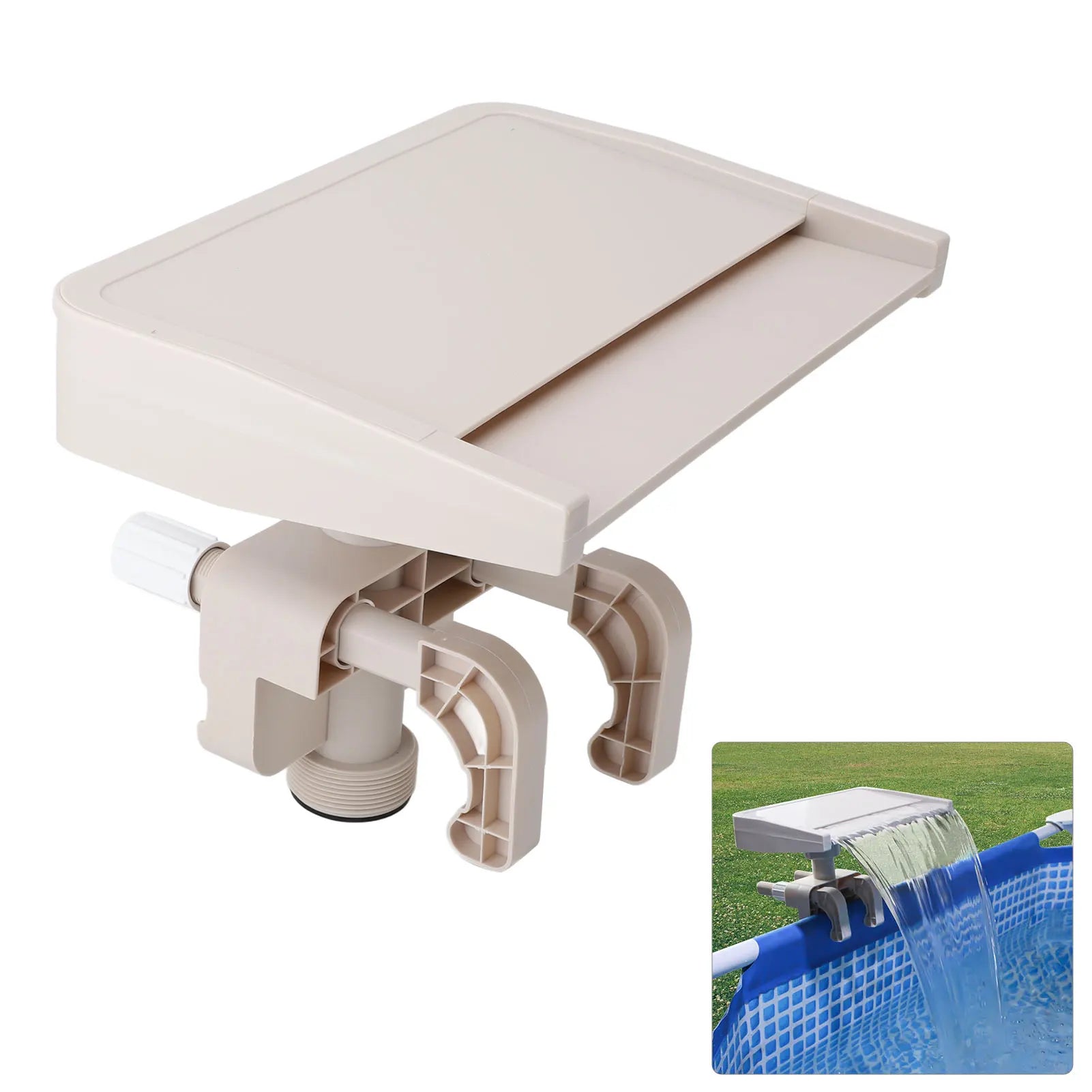 Relaxing Waterfall Cascade Ground Swimming Pool Fountain Spillway ...
